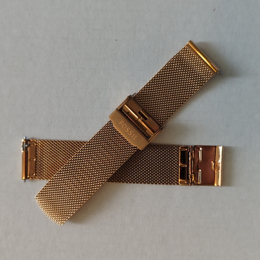 Fossil watch band rose gold 18mm